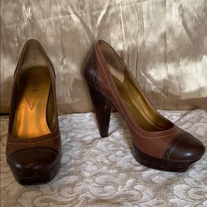 Brown retro platform pump
